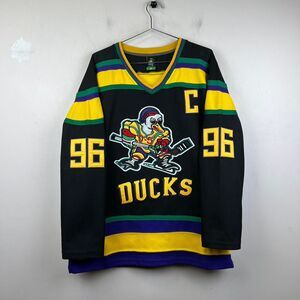 Mighty Ducks Charlie Conway 96 Black Hockey jersey Size M